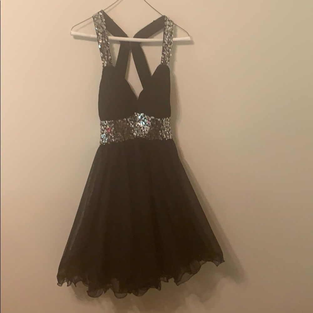 Black cocktail dress